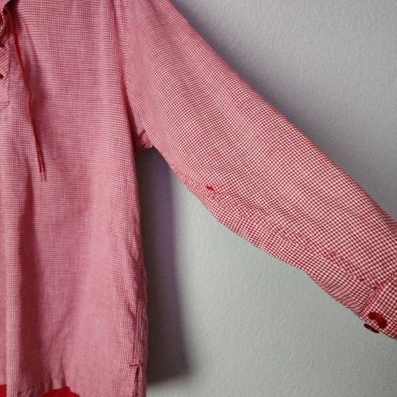 WHITE STAG x VINTAGE 1950's gingham Red White nylon lined top double collar