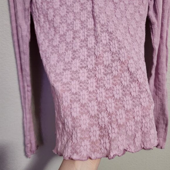 FREE PEOPLE x REVOLVE mockneck Lula lace top in Moonlit Orchid size L