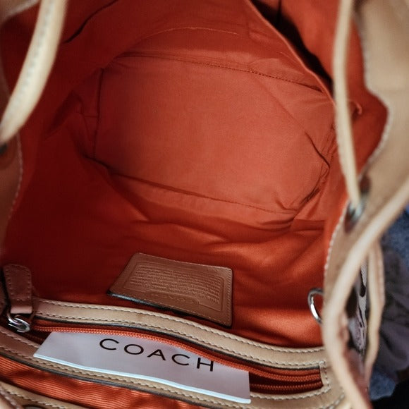 COACH Y2K Signature Jacquard Canvas mini backpack in brown