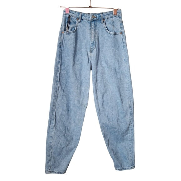 ZGY DENIM classic Blue Denim Jeans high rise straight leg 26