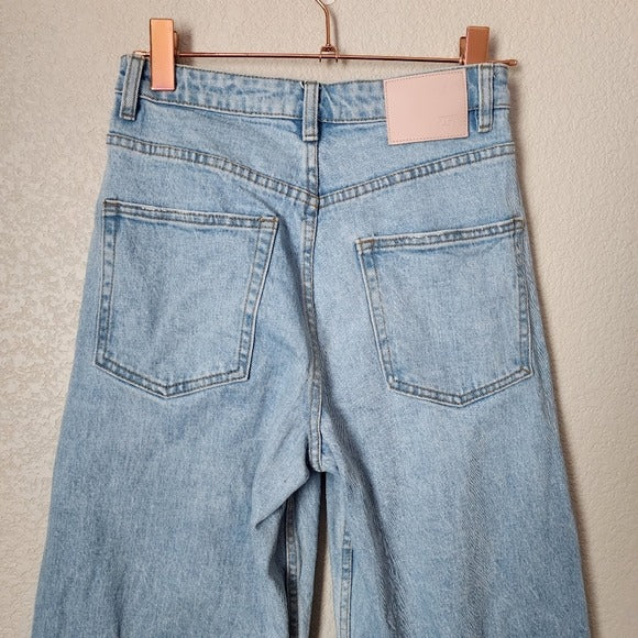 ZGY DENIM classic Blue Denim Jeans high rise straight leg 26