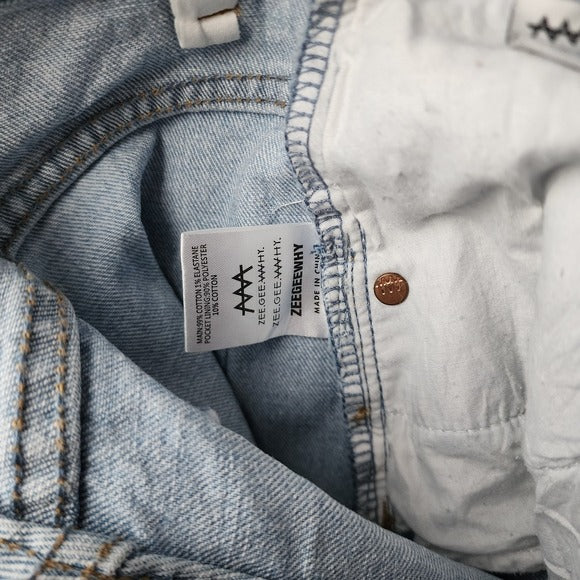 ZGY DENIM classic Blue Denim Jeans high rise straight leg 26