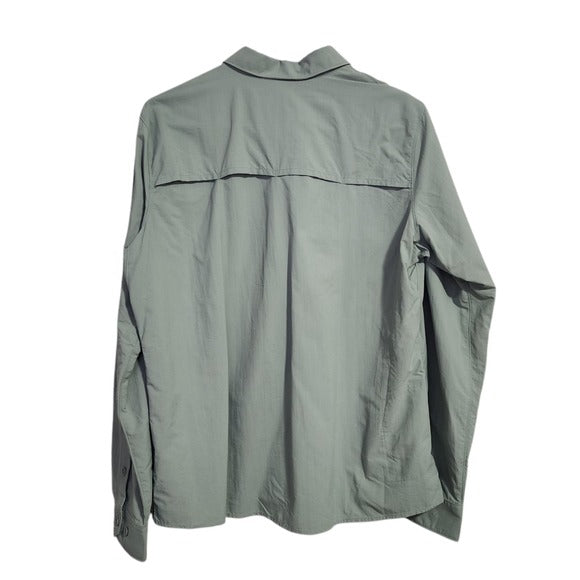 AKHG Crooked River Long Sleeve Shirt in mint green NEW size M