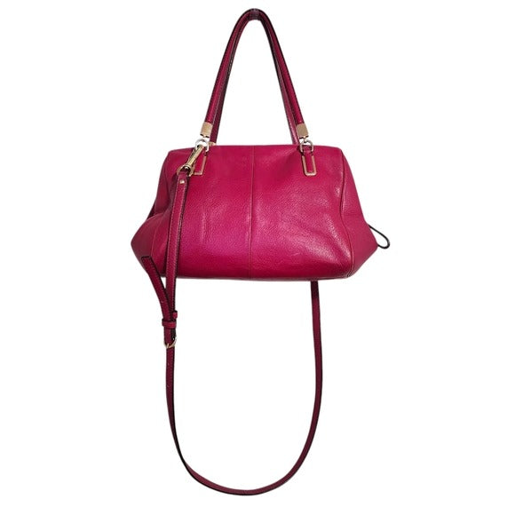 COACH Madison Madeline East/West Satchel Small in Magenta pink