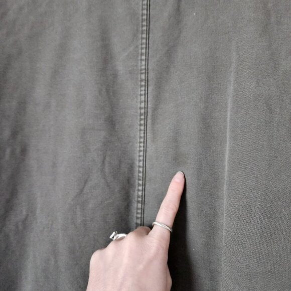 VTG EDDIE BAUER Field Barn Jacket Canvas Chore Coat Corduroy Collar Utility M