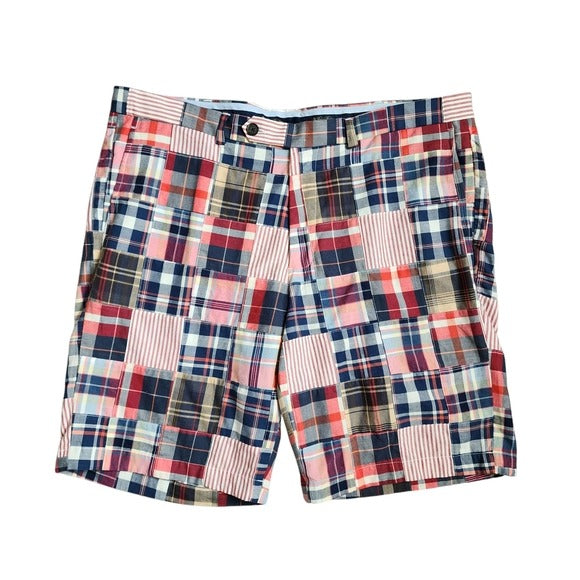 BROOKS BROTHERS patchwork madras bermuda shorts size 42R