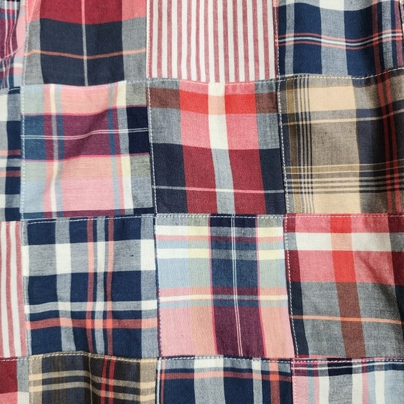 BROOKS BROTHERS patchwork madras bermuda shorts size 42R