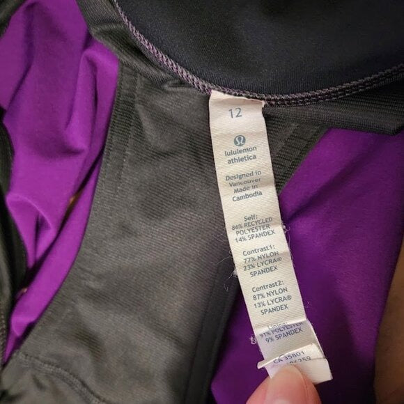 LULULEMON Groovy Run Shorts Bonded Tender Violet size 12