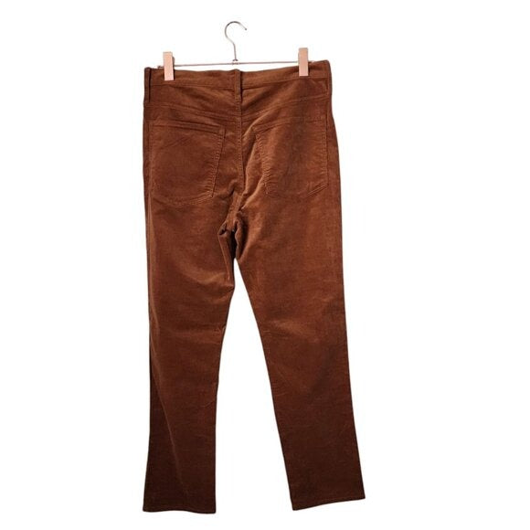 J.CREW Corduroy Full-length Essential Straight Pants in tobacco size 30