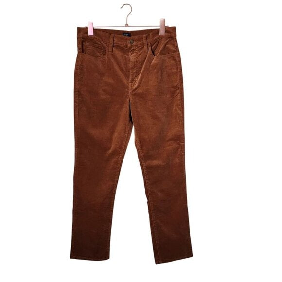 J.CREW Corduroy Full-length Essential Straight Pants in tobacco size 30