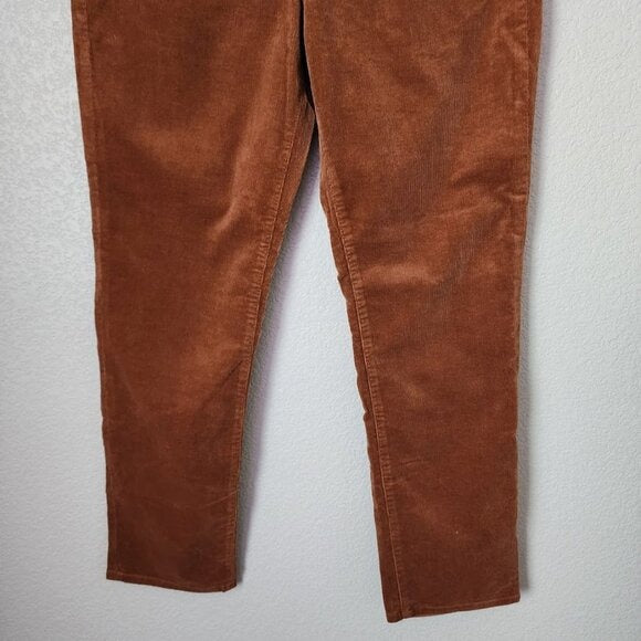 J.CREW Corduroy Full-length Essential Straight Pants in tobacco size 30
