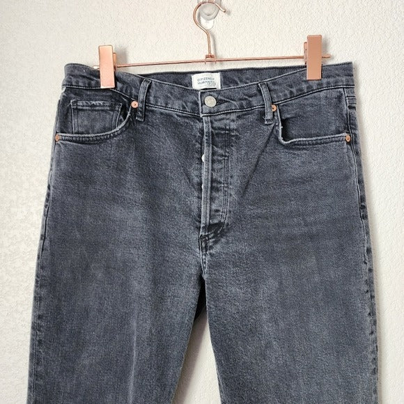 CITIZENS OF HUMANITY Premium Vintage Charlotte high rise straight jean black 31