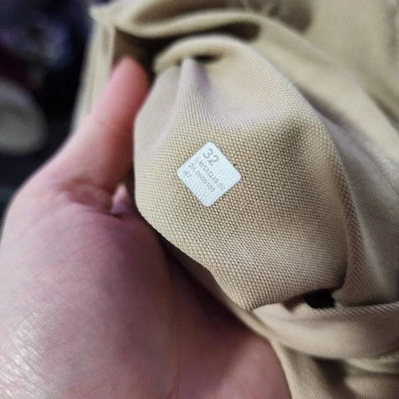 LULULEMON ABC Classic-Fit 5 Pocket Pants Beige Khaki Stretch Trousers Size 32