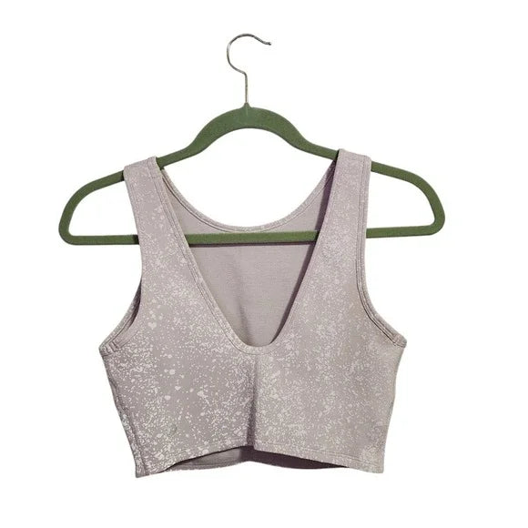LULULEMON Energetic Edge Cropped Tank 360 Reflectivity Size 6