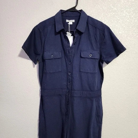 OUTERKNOWN S.E.A. Suit Jumpsuit Navy Short Sleeve Utility Coverall Size S NWT