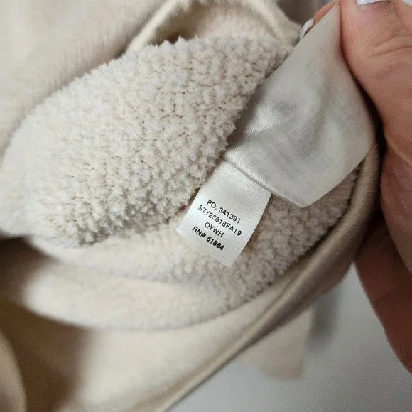 PATAGONIA Better Sweater Quarter Zip Pullover Fleece Oatmeal Tan Size L
