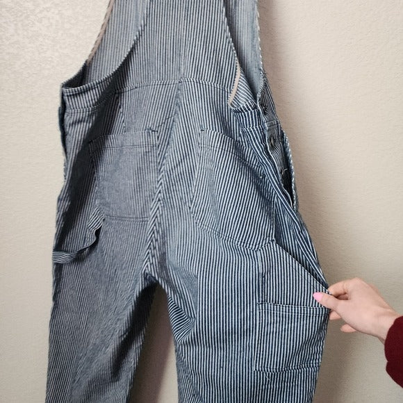WILDFANG workwear collection Essential overall in stripe denim XL