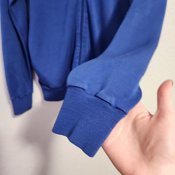 LACOSTE x VINTAGE 70s Blue White full zip Track Jacket size L