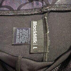BLACKMILK Mermaid Midnight Leggings Black Iridescent Foil Size L