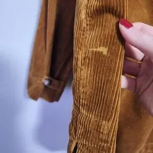 MADEWELL Corduroy Yorkway Shirt Jacket in Butterscotch Brown Size S
