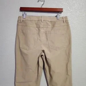 LULULEMON ABC Classic-Fit 5 Pocket Pants Beige Khaki Stretch Trousers Size 32