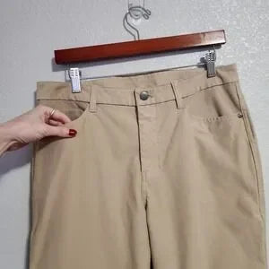 LULULEMON ABC Classic-Fit 5 Pocket Pants Beige Khaki Stretch Trousers Size 32