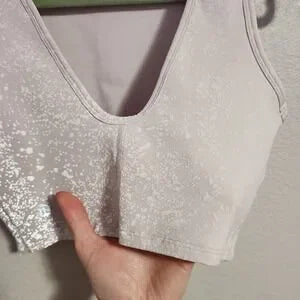 LULULEMON Energetic Edge Cropped Tank 360 Reflectivity Size 6