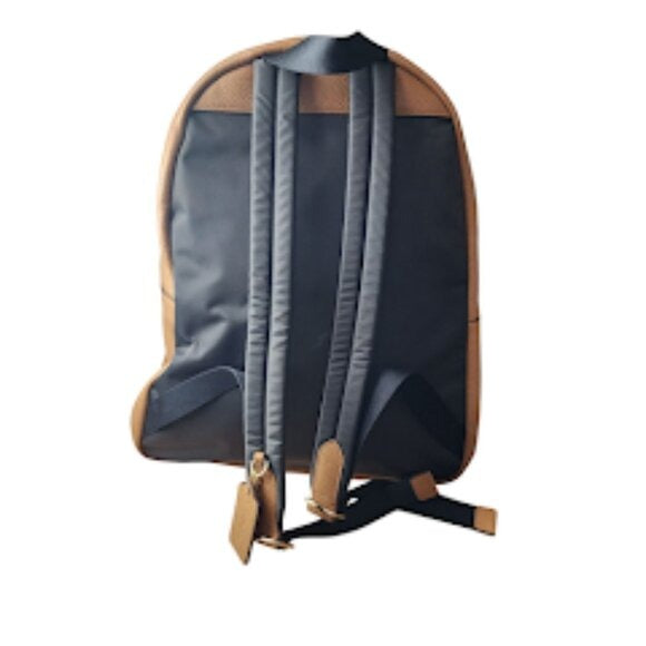 COACH Charlie Pebble Leather Backpack Saddle Brown Tan Size M