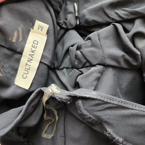 CULT NAKED Sheer Jungle Trousers in black size M