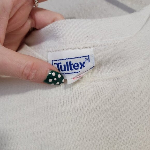 VTG 80s TULTEX Colorado Wildflowers Sweatshirt Nature Graphic Hummingbird floral