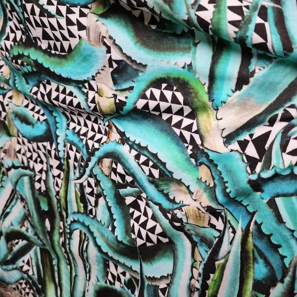 MARA HOFFMAN Aloe Swim Cover Maxi Drape Side Dress size M