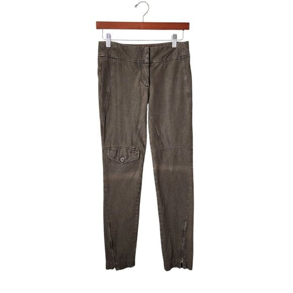 BRUNELLO CUCINELLI Skinny Cargo Knee Pocket pants utilitary pant size 2