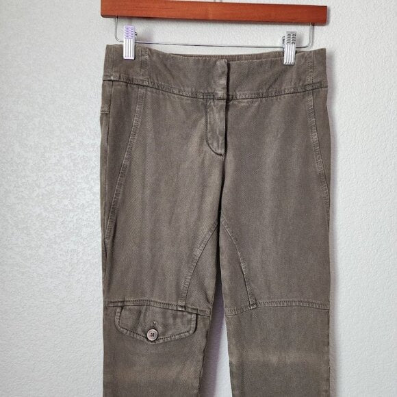 BRUNELLO CUCINELLI Skinny Cargo Knee Pocket pants utilitary pant size 2