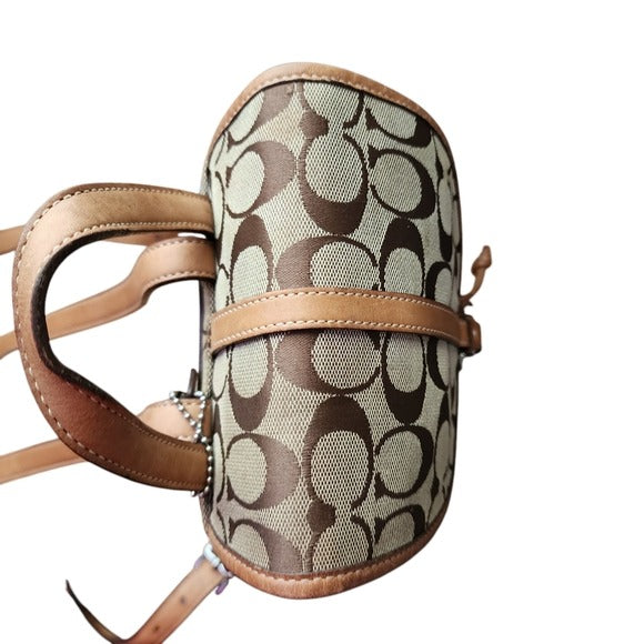 COACH Y2K Signature Jacquard Canvas mini backpack in brown