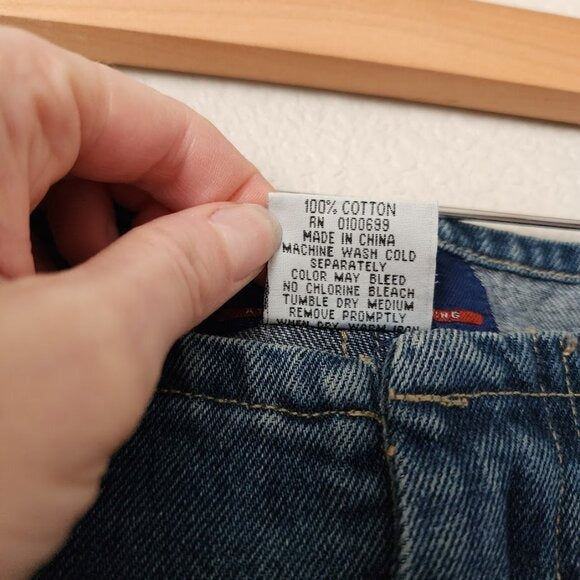 ATTITUDE vintage 90's lace up detail capri jeans NEW WITH TAGS 9/10