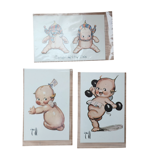 VINTAGE 1950s O’Neill Kewpie Baby Postcards LOT OF 3