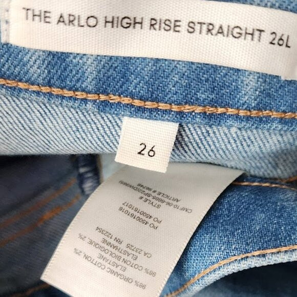 DENIM FORUM The Arlo High Rise straight jeans size 26L