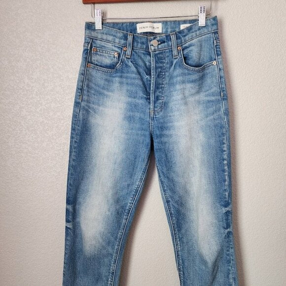 DENIM FORUM The Arlo High Rise straight jeans size 26L
