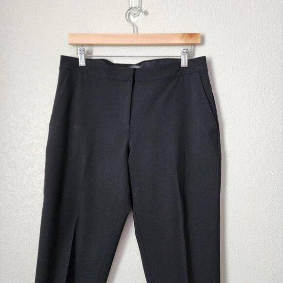 EILEEN FISHER Cuffed Dress slacks wool blend in black size 10