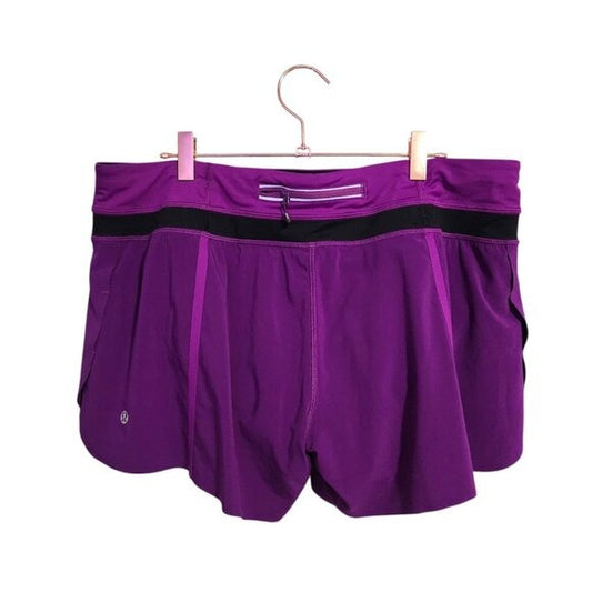 LULULEMON Groovy Run Shorts Bonded Tender Violet size 12