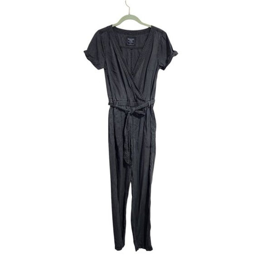 ABERCROMBIE & FITCH 100% lyocell jumpsuit in charcoal grey size S