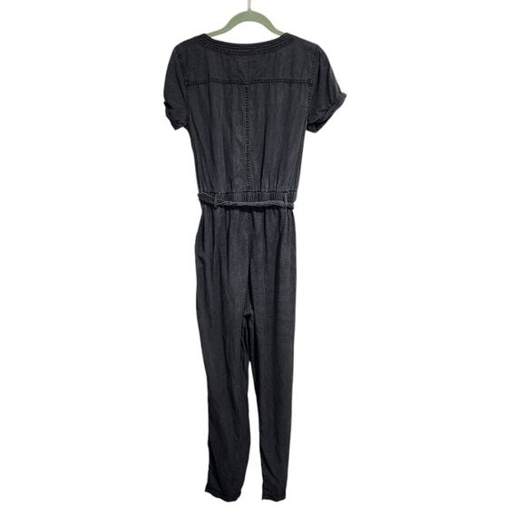 ABERCROMBIE & FITCH 100% lyocell jumpsuit in charcoal grey size S