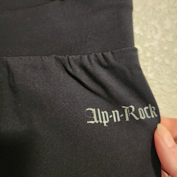 ALP N ROCK athletic athleisure apres ski jogger pants in black size 2