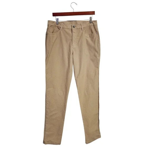 LULULEMON ABC Classic-Fit 5 Pocket Pants Beige Khaki Stretch Trousers Size 32