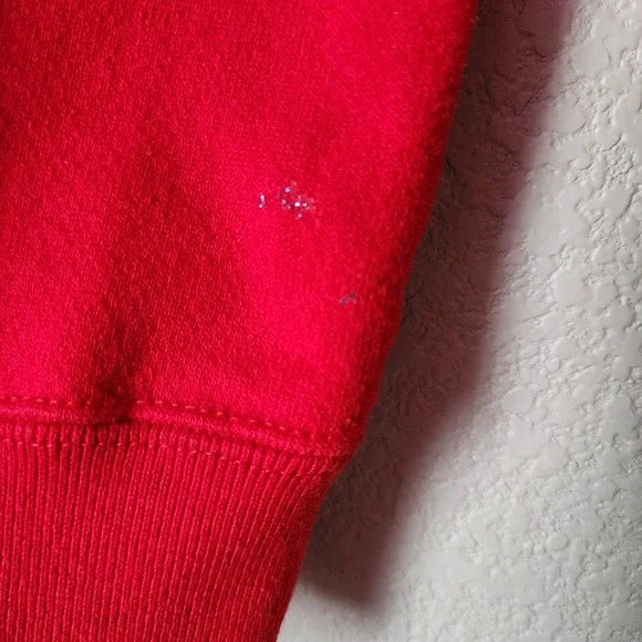VTG 90s VAIL Colorado Phys Ed Sweatshirt Red Pullover Advanced Skiing Graphic