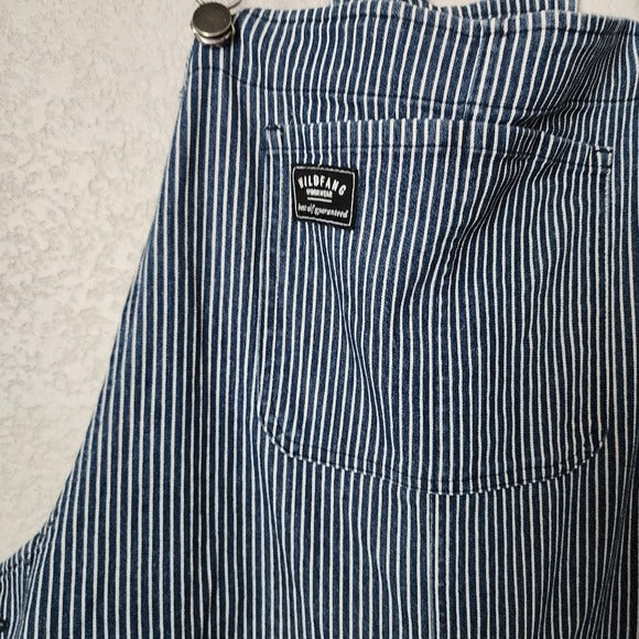 WILDFANG workwear collection Essential overall in stripe denim XL