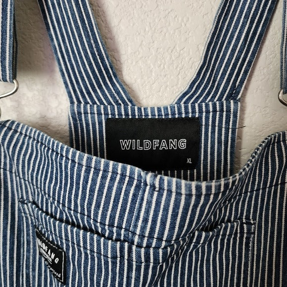 WILDFANG workwear collection Essential overall in stripe denim XL