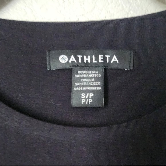 ATHLETA sleeveless Santorini Thera Dress ultra soft in black size S