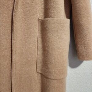 J.CREW Sophie Open-Front Sweater Blazer Tan Camel Knit Jacket Size XS